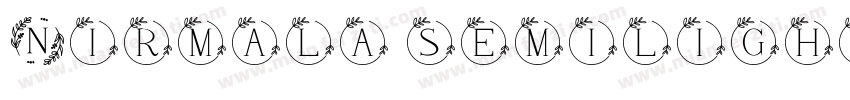 Nirmala semilight字体转换